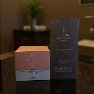 Prédiré Paris Skin Tightening and Facial Peeling Gel Set - Pink and Gray